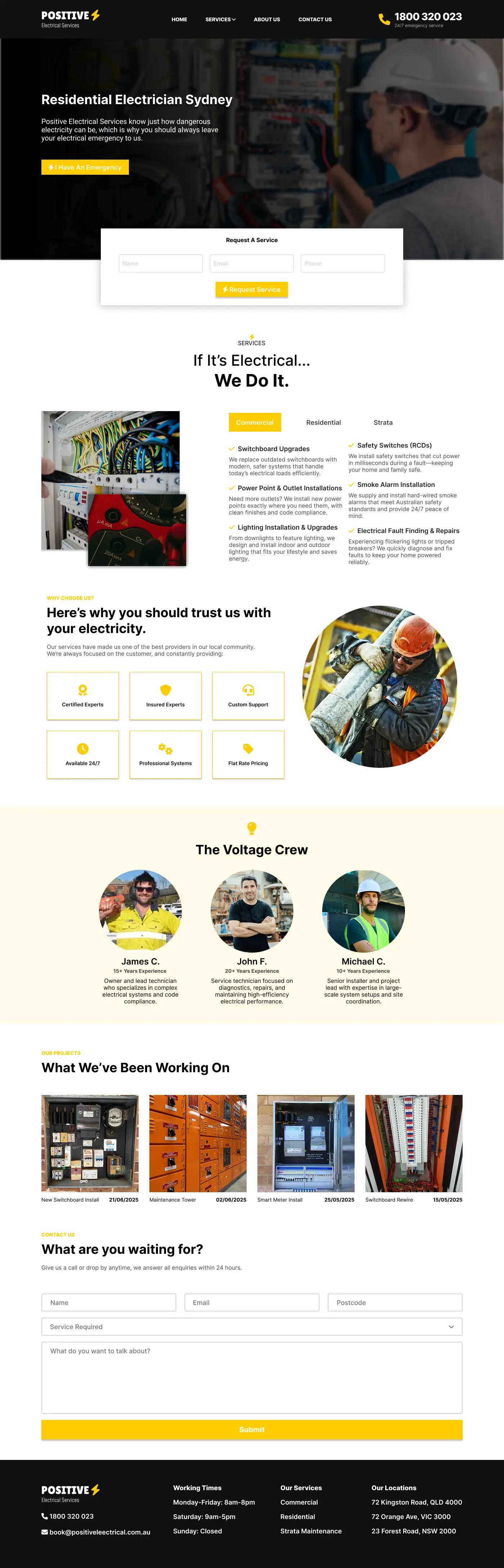 Positive Cables's Website Design